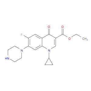 ETHYL 1-CYCLOPROPYL-6-FLUORO-4-OXO-7-(PIPERAZIN-1-YL)-1,4-DIHYDROQUINOLINE-3-CARBOXYLATE