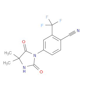 4-(4,4-DIMETHYL-2,5-DIOXOIMIDAZOLIDIN-1-YL)-2-TRIFLUOROMETHYLBENZONITRILE - Click Image to Close