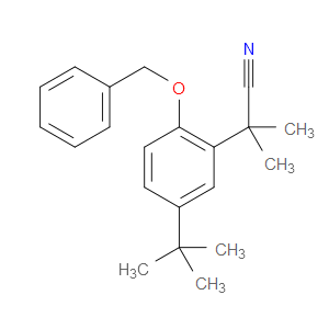 2-(2-(BENZYLOXY)-5-(TERT-BUTYL)PHENYL)-2-METHYLPROPANENITRILE - Click Image to Close