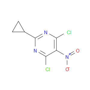 4,6-DICHLORO-2-CYCLOPROPYL-5-NITROPYRIMIDINE