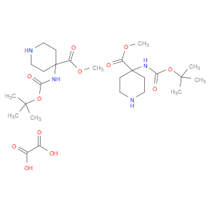 METHYL 4-((TERT-BUTOXYCARBONYL)AMINO)PIPERIDINE-4-CARBOXYLATE OXALATE(2:1) - Click Image to Close