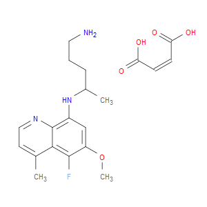 (2Z)-BUT-2-ENEDIOIC ACID, N4-(5-FLUORO-6-METHOXY-4-METHYLQUINOLIN-8-YL)PENTANE-1,4-DIAMINE