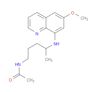 N-[4-[(6-METHOXYQUINOLIN-8-YL)AMINO]PENTYL]ACETAMIDE