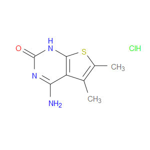 4-AMINO-5,6-DIMETHYLTHIENO(2,3-D)PYRIMIDIN-2(1H)-ONE HYDROCHLORIDE