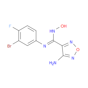 (Z)-4-AMINO-N-(3-BROMO-4-FLUOROPHENYL)-N'-HYDROXY-1,2,5-OXADIAZOLE-3-CARBOXIMIDAMIDE
