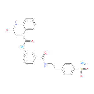 4-QUINOLINECARBOXAMIDE, N-[3-[[[2-[4-(AMINOSULFONYL)PHENYL]ETHYL]AMINO]CARBONYL]PHENYL]-1,2-DIHYDRO-2-OXO- - Click Image to Close