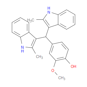 4-[BIS(2-METHYL-1H-INDOL-3-YL)METHYL]-2-METHOXYPHENOL