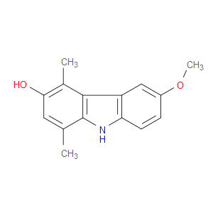 9H-CARBAZOL-3-OL, 6-METHOXY-1,4-DIMETHYL-