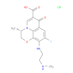 (3S)-9-Fluoro-2,3-dihydro-3-methyl-10-[2-(methylamino)ethylamino]-7-oxo-7H-pyrido[1,2,3-de][1,4]benzoxazine-6-carboxylic acid monohydrochloride - Click Image to Close