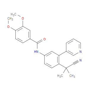 N-[4-(1-CYANO-1-METHYLETHYL)-3-(PYRIDIN-3-YL)PHENYL]-3,4-DIMETHOXYBENZAMIDE