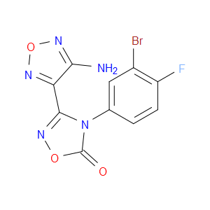 3-(4-AMINO-1,2,5-OXADIAZOL-3-YL)-4-(3-BROMO-4-FLUOROPHENYL)-1,2,4-OXADIAZOL-5(4H)-ONE