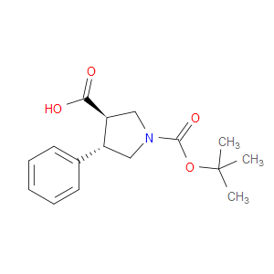 TRANS-1-(TERT-BUTOXYCARBONYL)-4-PHENYLPYRROLIDINE-3-CARBOXYLIC ACID - Click Image to Close