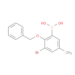 2-BENZYLOXY-3-BROMO-5-METHYLPHENYLBORONIC ACID