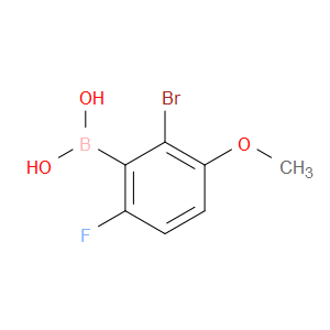 2-BROMO-6-FLUORO-3-METHOXYPHENYLBORONIC ACID