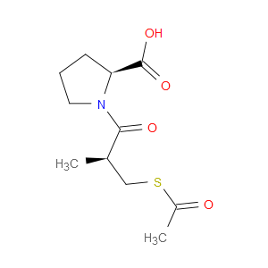 (2S)-1-(3-ACETYLTHIO-2-METHYL-1-OXOPROPYL)-L-PROLINE - Click Image to Close