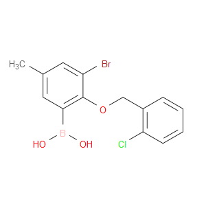 3-BROMO-2-(2'-CHLOROBENZYLOXY)-5-METHYLPHENYLBORONIC ACID - Click Image to Close