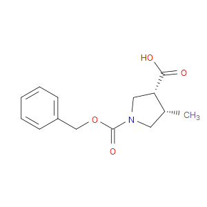 (3R,4S)-1-(BENZYLOXYCARBONYL)-4-METHYLPYRROLIDINE-3-CARBOXYLIC ACID