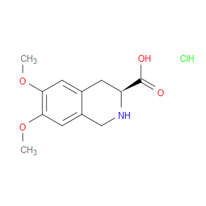 (S)-6,7-DIMETHOXY-1,2,3,4-TETRAHYDROISOQUINOLINE-3-CARBOXYLIC ACID HYDROCHLORIDE - Click Image to Close