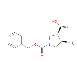 (3S,4R)-1-(BENZYLOXYCARBONYL)-4-METHYLPYRROLIDINE-3-CARBOXYLIC ACID