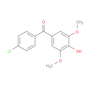 (4-CHLOROPHENYL) (4-HYDROXY-3,5-DIMETHOXYPHENYL) KETONE