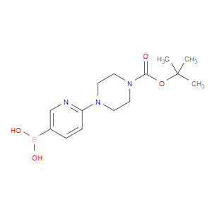 (6-(4-(TERT-BUTOXYCARBONYL)PIPERAZIN-1-YL)PYRIDIN-3-YL)BORONIC ACID - Click Image to Close