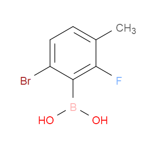 6-BROMO-2-FLUORO-3-METHYLPHENYLBORONIC ACID - Click Image to Close