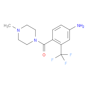 [4-AMINO-2-(TRIFLUOROMETHYL)PHENYL](4-METHYL-1-PIPERAZINYL)METHANONE