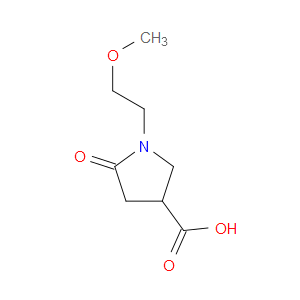 1-(2-METHOXYETHYL)-5-OXOPYRROLIDINE-3-CARBOXYLIC ACID - Click Image to Close