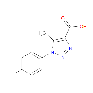 1-(4-FLUOROPHENYL)-5-METHYL-1H-1,2,3-TRIAZOLE-4-CARBOXYLIC ACID - Click Image to Close