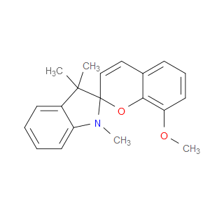 1,3,3-TRIMETHYLINDOLINO-8'-METHOXYBENZOPYRYLOSPIRAN - Click Image to Close