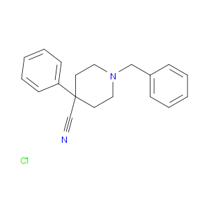 1-BENZYL-4-CYANO-4-PHENYLPIPERIDINE HYDROCHLORIDE - Click Image to Close