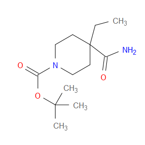 1-BOC-4-ETHYLPIPERIDINE-4-CARBOXAMIDE - Click Image to Close