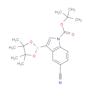 TERT-BUTYL 5-CYANO-3-(4,4,5,5-TETRAMETHYL-1,3,2-DIOXABOROLAN-2-YL)-1H-INDOLE-1-CARBOXYLATE