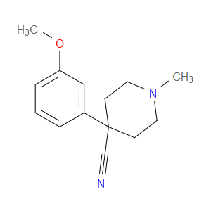 1-METHYL-4-CYANO-4-(3-METHOXYPHENYL)PIPERIDINE - Click Image to Close