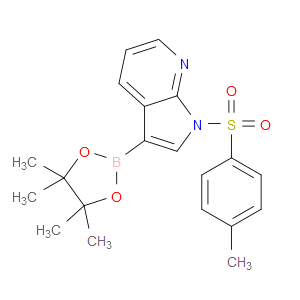 3-(4,4,5,5-TETRAMETHYL-1,3,2-DIOXABOROLAN-2-YL)-1-TOSYL-1H-PYRROLO[2,3-B]PYRIDINE