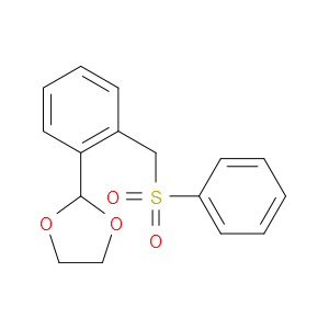 2-[2-(PHENYLSULFONYLMETHYL)PHENYL]-1,3-DIOXOLANE