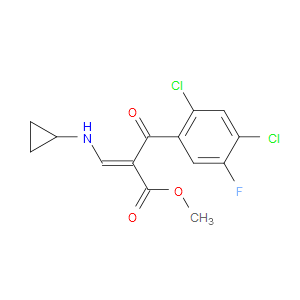 METHYL 3-(CYCLOPROPYLAMINO)-2-(2,4-DICHLORO-5-FLUOROBENZOYL)ACRYLATE - Click Image to Close