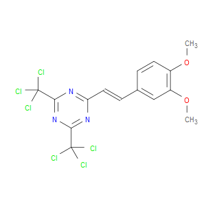 2-(3,4-DIMETHOXYSTYRYL)-4,6-BIS(TRICHLOROMETHYL)-1,3,5-TRIAZINE