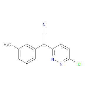 2-(6-CHLOROPYRIDAZIN-3-YL)-2-(3-METHYLPHENYL)ACETONITRILE