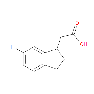 2-(6-FLUORO-2,3-DIHYDRO-1H-INDEN-1-YL)ACETIC ACID