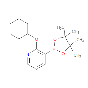 2-(CYCLOHEXYLOXY)-3-(4,4,5,5-TETRAMETHYL-1,3,2-DIOXABOROLAN-2-YL)PYRIDINE