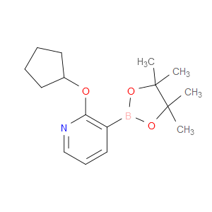 2-(CYCLOPENTYLOXY)-3-(4,4,5,5-TETRAMETHYL-1,3,2-DIOXABOROLAN-2-YL)PYRIDINE
