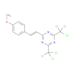 2-(4-METHOXYSTYRYL)-4,6-BIS(TRICHLOROMETHYL)-1,3,5-TRIAZINE