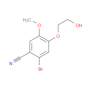 2-BROMO-4-(2-HYDROXYETHOXY)-5-METHOXYBENZONITRILE