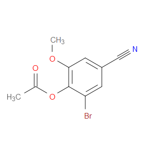 2-BROMO-4-CYANO-6-METHOXYPHENYL ACETATE