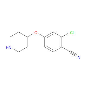 2-CHLORO-4-(4-PIPERIDINYLOXY)BENZONITRILE - Click Image to Close