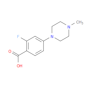 2-FLUORO-4-(4-METHYL-1-PIPERAZINYL)BENZOIC ACID - Click Image to Close