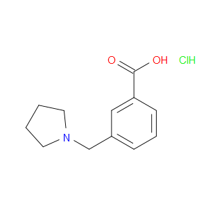 3-(PYRROLIDIN-1-YLMETHYL)BENZOIC ACID HYDROCHLORIDE - Click Image to Close