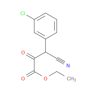 ETHYL 3-(3-CHLOROPHENYL)-3-CYANO-2-OXOPROPANOATE