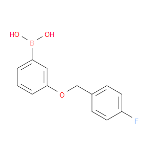 3-(4'-FLUOROBENZYLOXY)PHENYLBORONIC ACID
